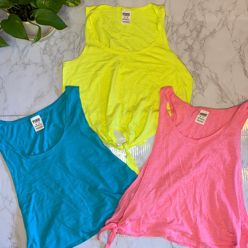 VS Pink - Athletic Neon Tanks Bundle